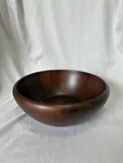 Thomas Obrien Vintage Modern Rubberwood 10IN Salad/fruit/decorative Bowl Brown. Fixed Price $21.00.