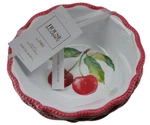 House & Garden Cherry Melamine 7.5" Serving Bowls Cereal Set Of 4 Red White Nwt. Fixed Price $26.95.