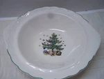 Nikko Happy Holidays 11" Round Vegetable Bowl. Fixed Price $20.00.