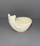 Creamy White Ceramic Pig Belly Dip Bowl By Transpac. Fixed Price $14.99.