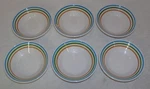 6 Vintage Syracuse China Restaurant Ware Spectrum Fruit Dessert Sauce Bowls. Fixed Price $29.99.