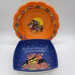 2 Vintage 90S Halloween Candy Bowls Hershey Candies Trick Or Treat Cat Bat Usa. Fixed Price $19.99.