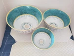Mary & Martha Nested Bowl Set Mixing Serving Decorating Of 3 Melamine New. Fixed Price $36.00.