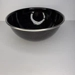 Gsi Outdoors Pioneer Enamelware Mixing Bowl 5.75 Black Speckled Camping Kitchen. Fixed Price $13.99.