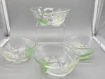 Luminarc White Kala Glass French Salad Bowls. Fixed Price $25.50.