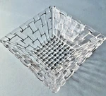 Nachtmann Bossa Nova Square Crystal Bowl For Dip Snack Dessert Lead 4.6" New. Fixed Price $19.90.