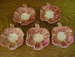 Pottery Barn Snack Bowl Majolica Stoneware Lyla Garden Butterfly SET/5. Fixed Price $27.99.