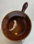 Vintage Rubel 1028 Brown Pottery Serving Bowl Casserole Dish With Handle Usa. Fixed Price $13.00.