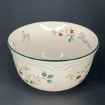 Pfaltzgraff Winterberry Dessert Bowl Joy Peace Harmony. Fixed Price $14.95.