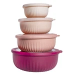 Prep Bowls With Lids Piece Set Wide Nesting Plastic Rose YBMB804 Cook Color. Fixed Price $51.99.