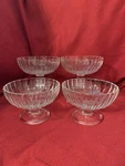 4 Bormioli Rocco Dessert Dish Footed Sundae Bowl Made In Italy. Fixed Price $25.00.