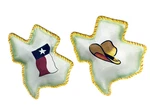 Texas Map Shape Clay Art Bowls Cowboy Hat Flag Serving Candy Trinket Rope Trim. Fixed Price $19.88.