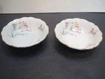 Edelstein #21615 Maria Theresia Shape, Irish Rose 2-5 1/4" Berry Bowls-germany. Fixed Price $10.95.