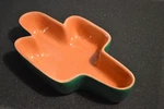 Terra Cotta Cactus Shaped Salsa Bowl By Giftco South Western Open Box. Fixed Price $10.00.