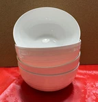 (4) Mikasa Swirl White 6" Coupe Soup - Bone China Set Of Bowls. Fixed Price $30.00.