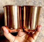 2 Cups Genuine 100% Copper Water Drink Mug Pure Solid Ship From Usa To. Fixed Price $21.85.