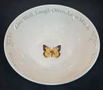 Lenox Butterfly Meadow "live Well, Laugh Often, Love Much" Serving Bowl 68OZ. Fixed Price $34.99.