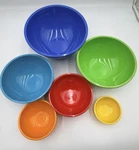 Oggi Melamine Rainbow Mixing Set 6 - Good Preowned Condition. Fixed Price $29.99.