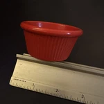 Vintage Gessner Red Condiment Bowl #0382A Tableware Ramekin Made Usa. Fixed Price $11.89.