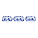 Spode Blue Italian Dip Set Of 3 -5" Porcelain With Oriental Design. Fixed Price $35.99.