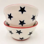 Yedi Houseware Patriotic Star Ceramic Bowls Set Of 2 Red White Navy Blue July 4. Fixed Price $25.00.