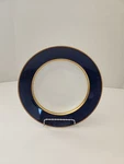 Fitz & Floyd Renaissance 9" Navy Blue Soup Bowl Plate Gold Accent Trim FF26. Fixed Price $35.00.