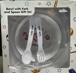 Boston Red Sox Bowl With Fork & Spoon Gift Set Baby Feeding Mlb Baseball Haddad. Fixed Price $14.99.