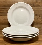 Set Of - Ikea Arv 10 1/2" White Scalloped Pasta Bowls Turkey # 21464. Fixed Price $34.85.