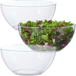 Vista Clear Plastic Salad And Serving 10-INCH Bowls Set Of 3 Reusable, Bpa-f. Fixed Price $27.79.
