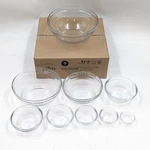 Duralex Gigogne 9-PIECE Clear Tempered Glass Stackable Bowls 1/8OZ-2.5QT. Fixed Price $39.99.
