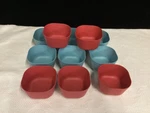 Set Of 11 Bamboozle Astrik Stackable Colorful 4.5 Dessert/snack Bowls. Fixed Price $15.00.