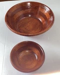 Vintage Mountain Woods Bowls (set Of 2) Salad 12 & Serving 7. Fixed Price $29.99.
