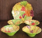 Temp-tations By Tara Figural Vegetable Serving Salad/dish Bowls Set,nib. Fixed Price $55.00.