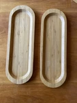 Pampered Chef Bamboo Snack Tray #2247 Set Of. Fixed Price $16.95.