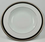 Haviland Limoges Symphony Platine Soup Plate Bowl Black Trim. New. Fixed Price $29.99.