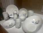 Abbiamo Tutto Sailboat Dinnerware. Fixed Price $10.99.