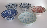 Blue Moon Japan Oriental Soup Rice Noodle Bowls Set Of 5 Assorted Patterns New. Fixed Price $49.99.