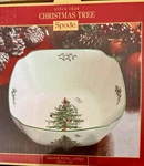 Brand New Original Box Spode Christmas Tree Large Square Bowl 10. Fixed Price $49.99.