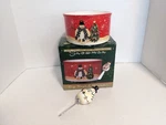 Certified International Snowball Snowman Dip Bowl Spreader Set - New Box!. Fixed Price $16.99.