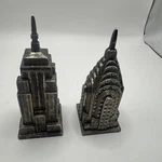 Godinger New York Chrysler & Empire State Building Salt Pepper Shakers. Fixed Price $19.99.