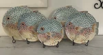 Set Of 5 Vintage Intrada Pottery Italy Majolica Hand-painted Fish Plates. Fixed Price $299.87.