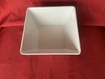 Carlisle Balsam 26 Oz Square White Melamine Bowl - 5 7/8"L X 7/8"W 4"D. Fixed Price $13.00.
