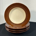 Paula Deen Southern Gathering 9 Coupe Soup Cereal Bowls Chestnut Brown Set Of 4. Fixed Price $25.26.