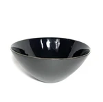 Canvas Home Abbesses Noir Black Bowl 9.5 Porcelain Gold Rim Modern Minimalist. Fixed Price $29.99.