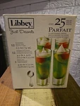 Libbey Just Desserts Clear Glass Mini Parfait Bowls Set Of 25 Piece New Box. Fixed Price $19.99.