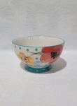 Pioneer Woman Bloom Dots Turquoise Footed Bowl Stoneware. Fixed Price $7.99.