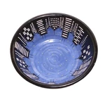 Lorrie Veasey Our Name Is Mud City Lights Nyc Skyline Blue Large Pottery Bowl. Fixed Price $28.00.