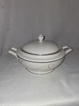 Noritake Platinum Wave Covered Vegetable Bowl. Fixed Price $139.95.