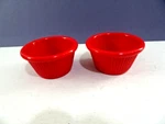 Vintage Gessner Bright Red Condiment Bowl Dish #0382A Tableware Bbq. Fixed Price $8.99.