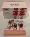 Libbey Just Desserts Mini Flare Glass Dishes W Recipe Book 25 Piece Set. Fixed Price $34.99.